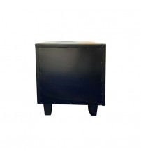 Albany With 2 Drawers Bedside Table Black 